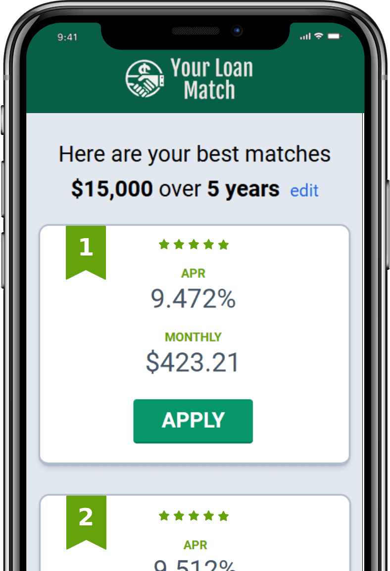 mockup of Loan page